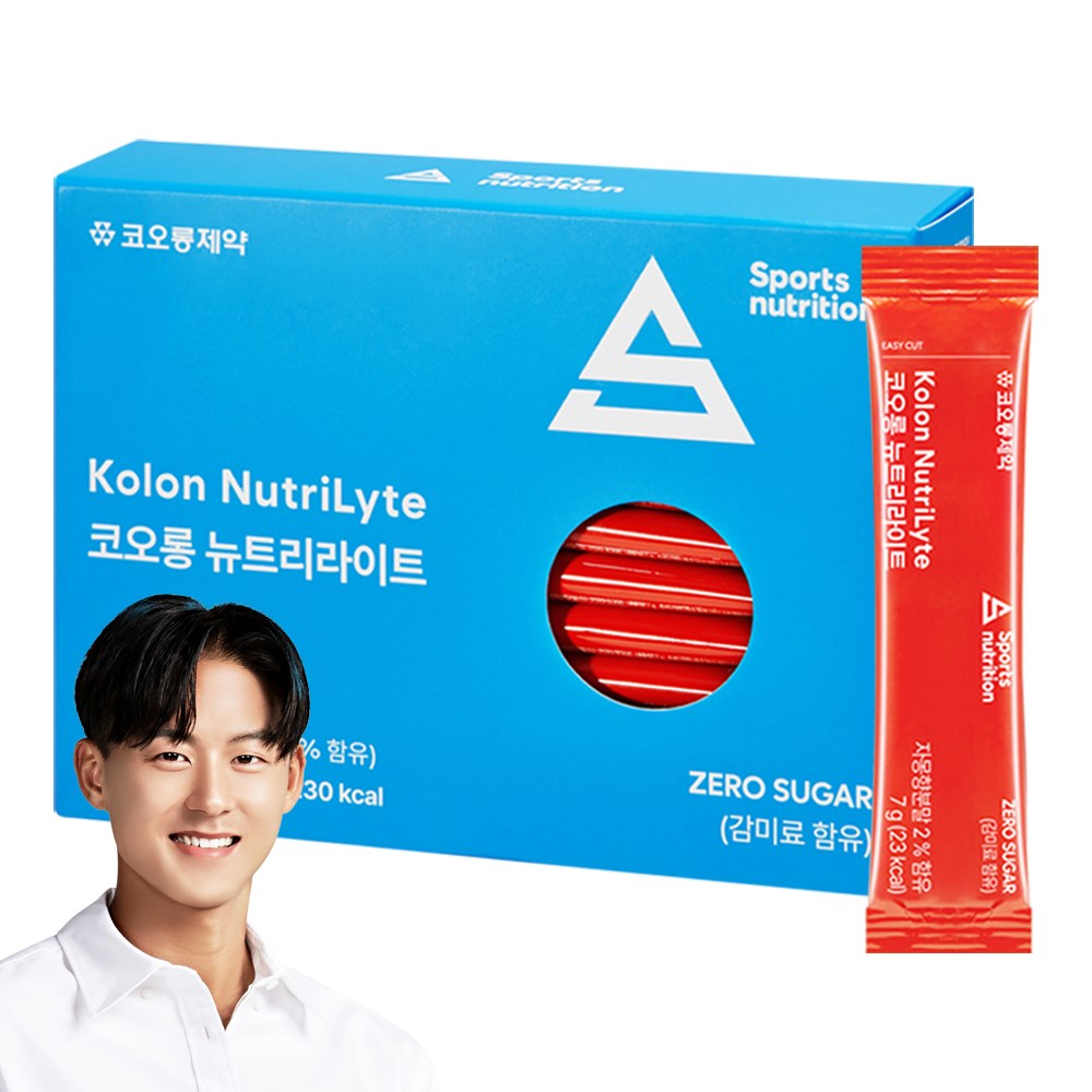 코오롱제약 뉴트리라이트 이온음료 무설탕 제로 비타민 수분충전 전해질워터 10포, 10개, 7g 14,700원
