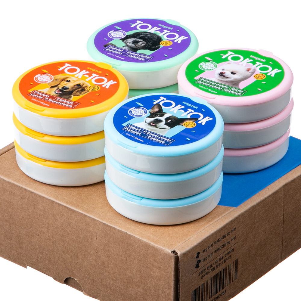 와그작 강아지 톡톡 미니 트릿 간식 세트, 4종 혼합, 1세트 28,000원