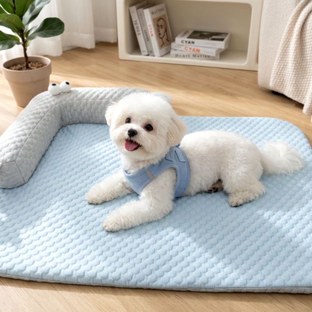 시원하시개 반려동물 강아지 쿨매트 방석 시원한 쿨링 쿠션 소형견 중형견 대형견, 1개 25,000원