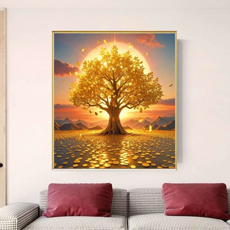 금전운 금전수 돈나무 집인테리어 보석십자수 DIY키트(액자불포함) 40x50cm 18,900원