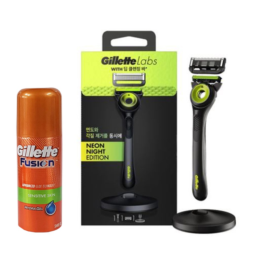 질레트 랩스 딥클렌징바 네온 나이트 에디션 면도기 세트 + 하이드라 세이브젤 70g 증정 25,600원