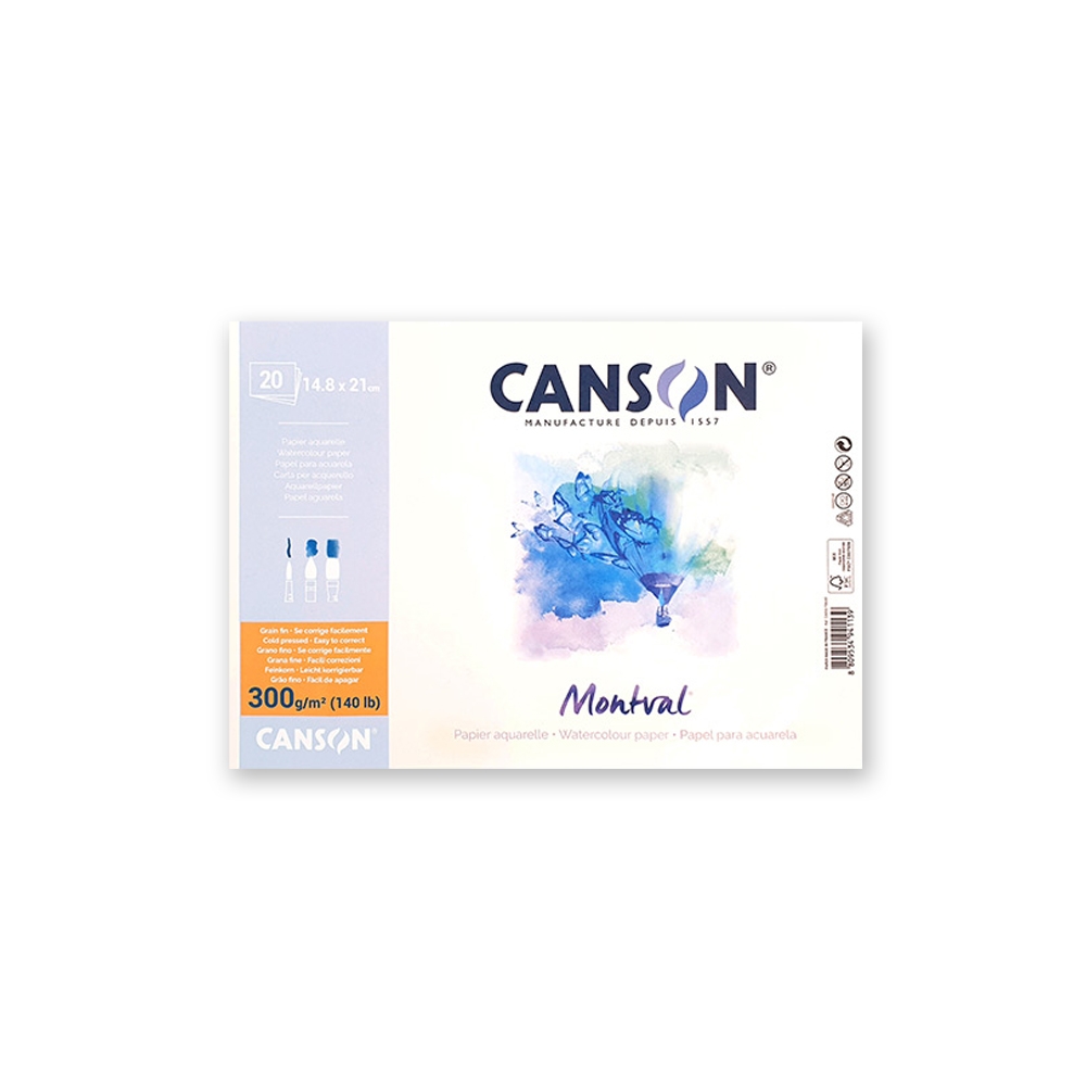 캔손 몽발 수채화지 스케치패드 낱장 300g A5 20매 4,780원