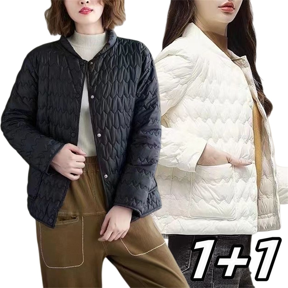 1+1 여성패딩 누빔 퀼팅 패딩점퍼 숏패딩 경량패딩 NWB25102213 49 18,800원