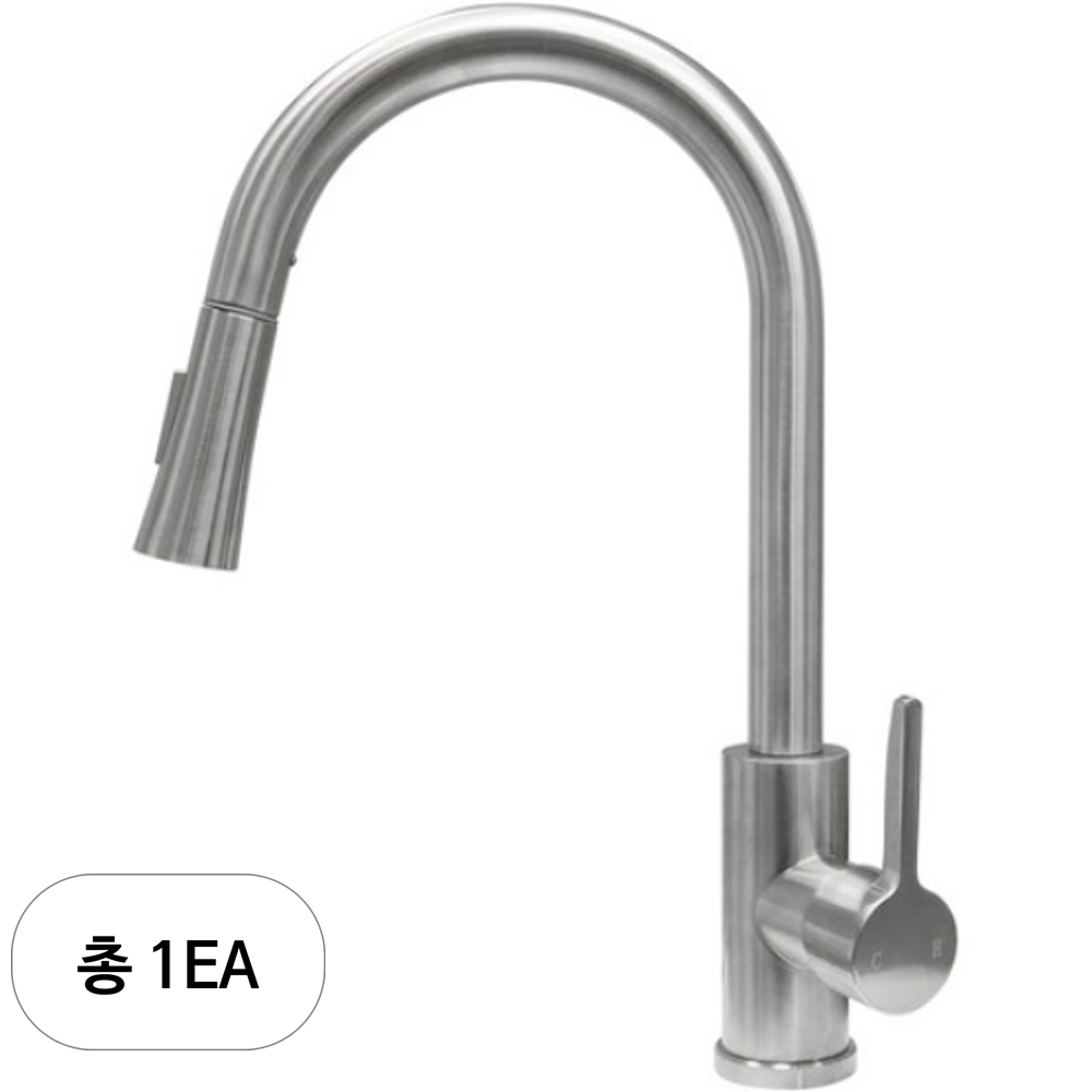 미리내 SUS304 스테인리스 무광 거위목 주방수전 82,410원