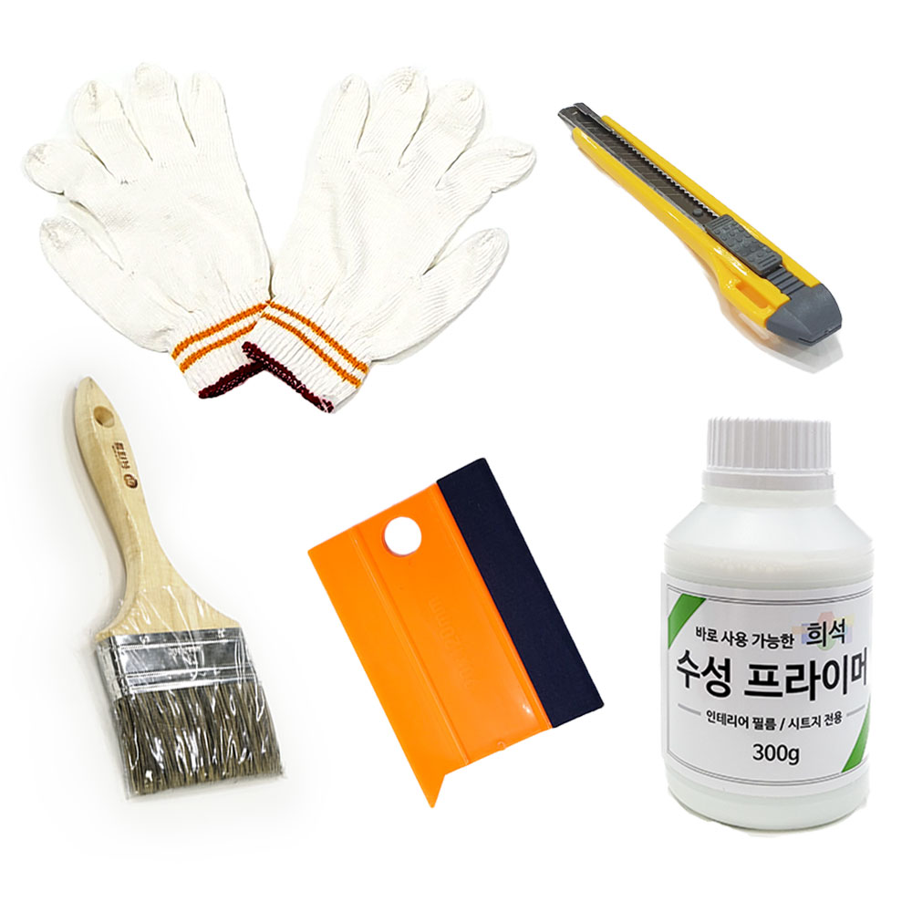 시트지 인테리어필름 셀프 시공도구 부자재 5종 SET, 1세트, 단품 16,000원