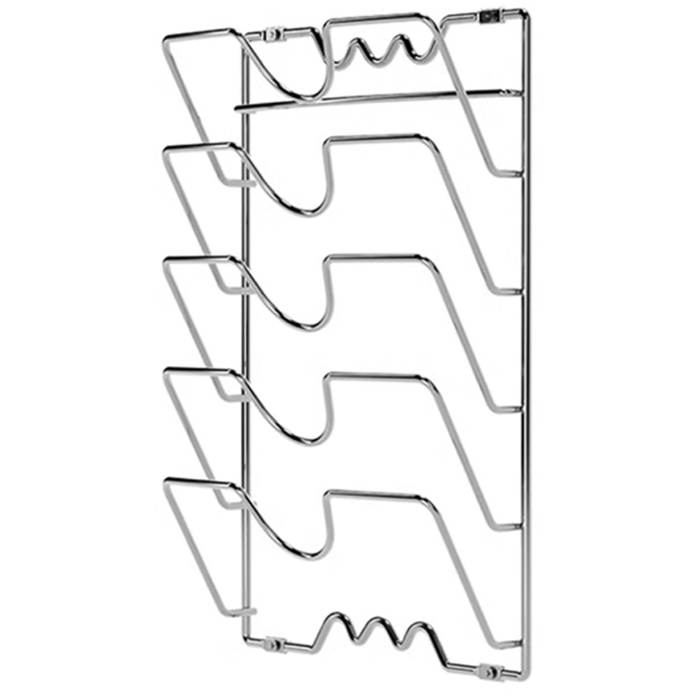 투데이리빙 무타공 5단 벽걸이 스텐 와이어 냄비 뚜껑 거치대 도마 정리 걸이 조리도구 수납 받침 정리대 꽂이 선반 10,900원