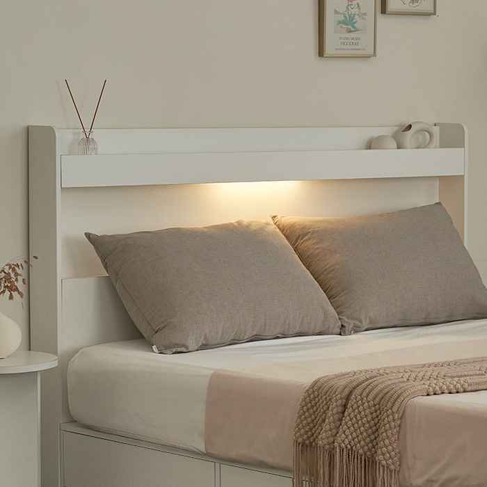 퍼리든 엔클라 LED 3단 서랍 침대 프레임 단품 방문설치 240,870원