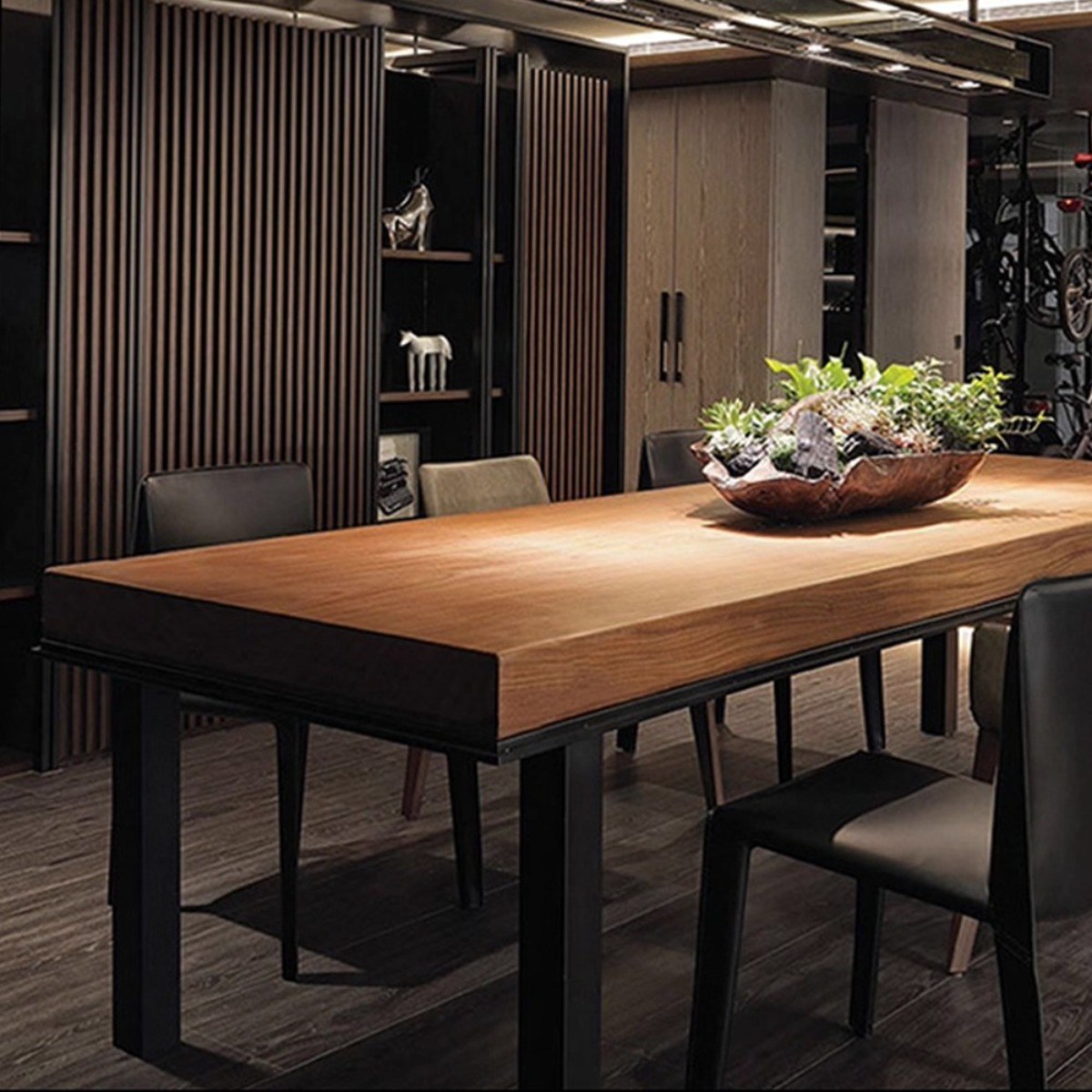 우브로 감성 원목 테이블 우드슬랩테이블 대형 두께 사각 식탁 다이닝 카페 2400 2000 8cm 1,279,000원