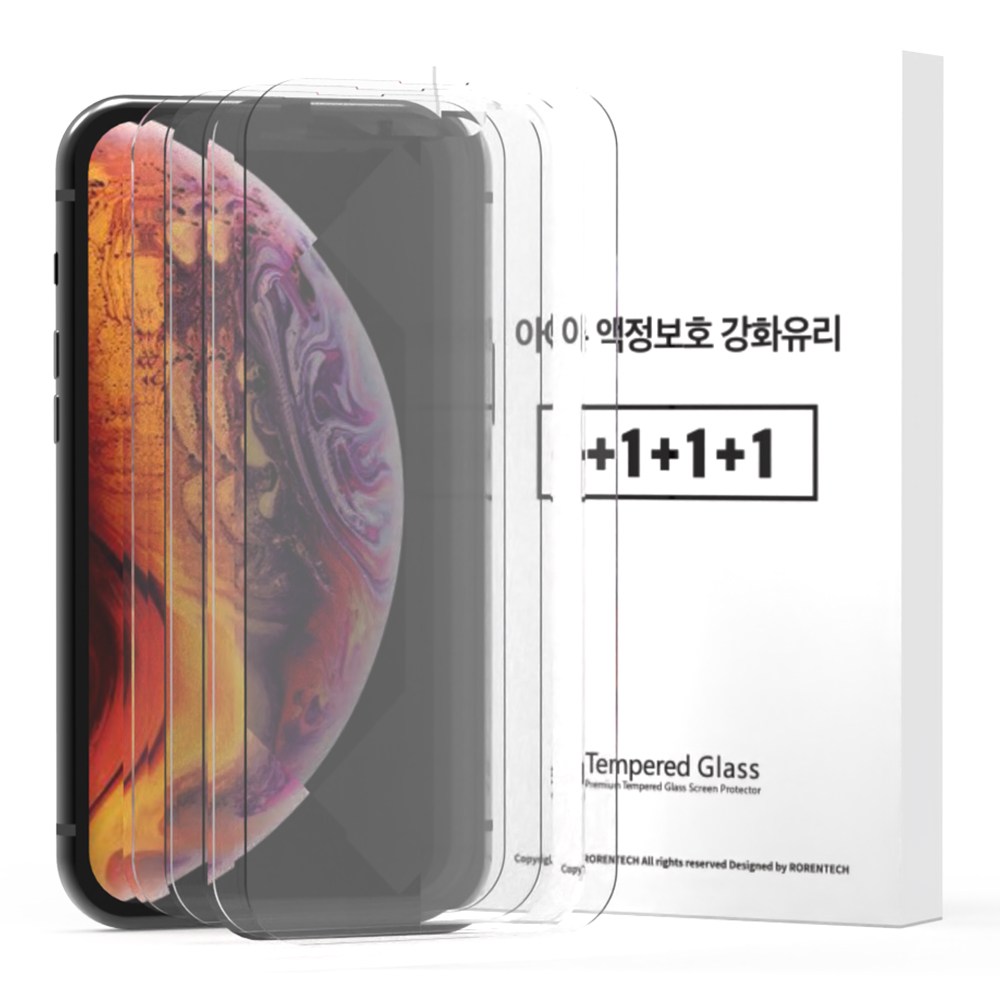 로랜텍 로글 고화질 9H 강화유리 휴대폰 액정보호필름 4p 세트 5,900원