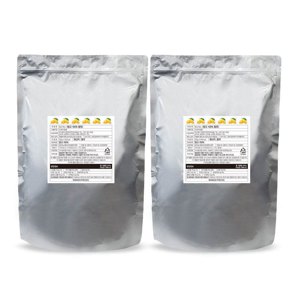 앤네이처 순수 자연 동결건조 망고피스 리얼칩, 2개, 300g 67,000원