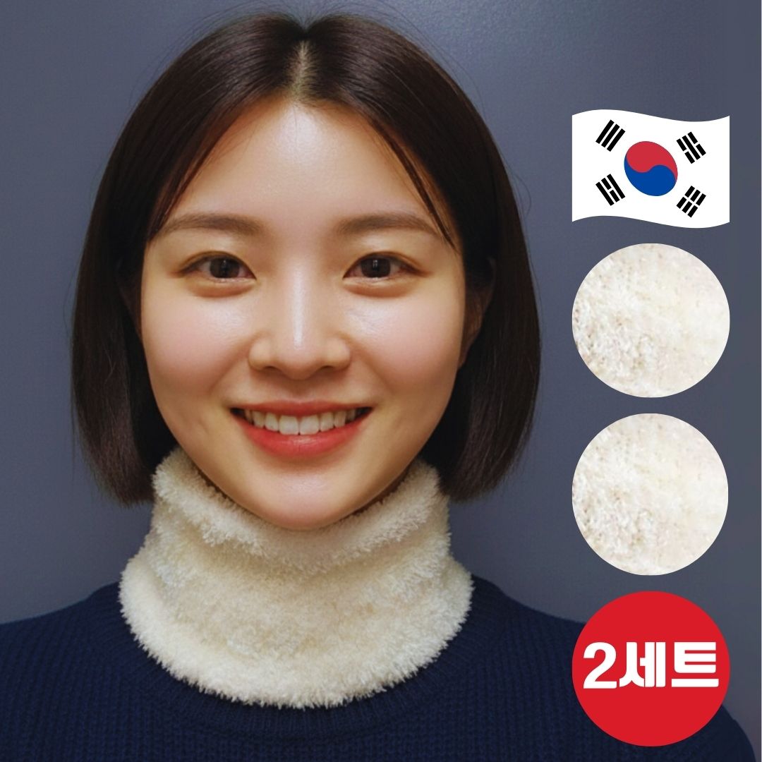 보라월드 수면 넥워머 발열 극세사 성인 목수건 2개 세트 15,500원