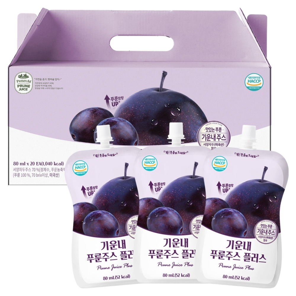 유기농마루 정품 기운내 푸룬주스 플러스, 80ml, 20개 20,720원