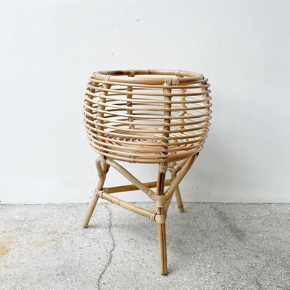 [21USE_FN0004]호유즈가구 라탄 플랜트스탠드(원형)_곡선, 호유즈가구 라탄 플랜트스탠드(원형)_곡선, 1개 79,000원