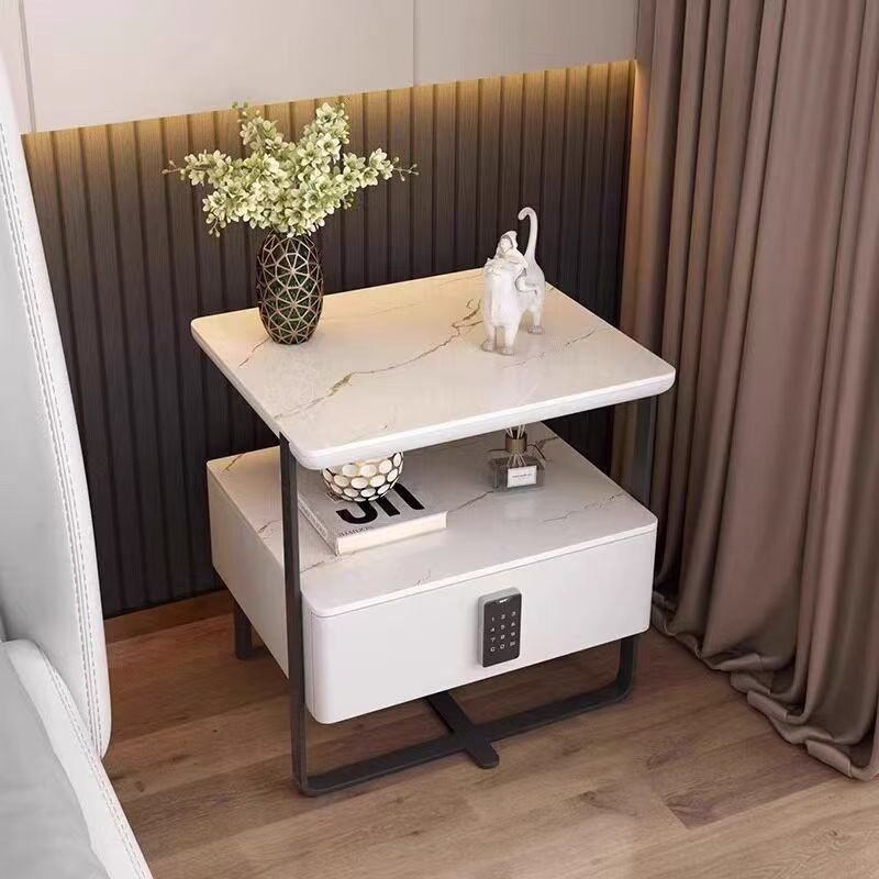 금고 협탁 가정용 침대 금고협탁 개인 내화 소형 협탁 가정용 소형 금고 거실 침대협탁 가정용금고, 흰색 178,600원