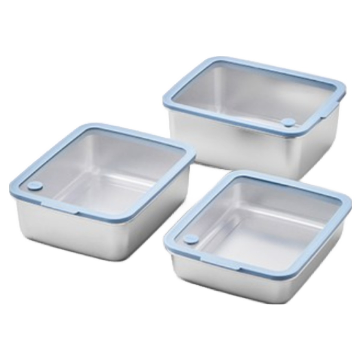 도우르 304 스텐 밀폐용기 진공 보관용기 전자레인지가능 모든열원가능 대형사이즈 세트 3종 (1600ml+2300ml+2900ml), 1개 102,200원