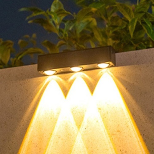 21세기트랜드 라이트온 태양광 3led 울타리 난간 계단 정원등, 블랙 + 전구색 8,950원