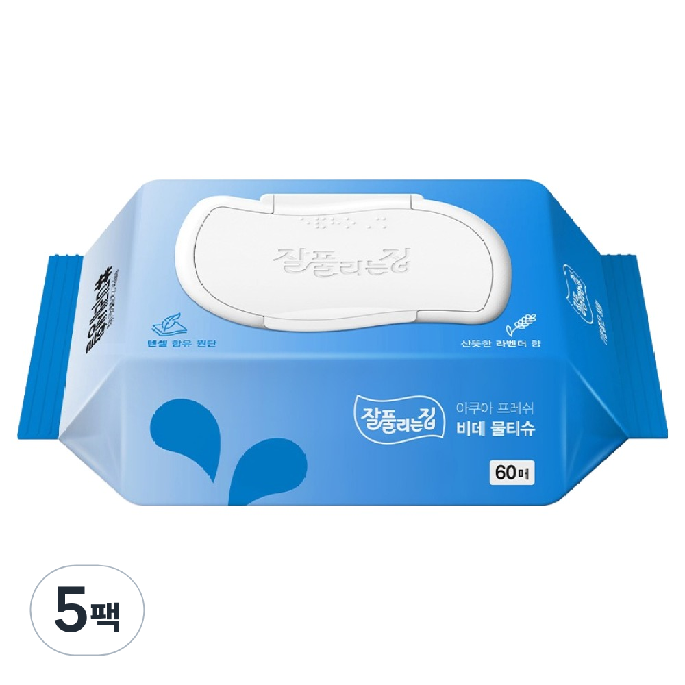 잘풀리는집 아쿠아 프레쉬 비데 물티슈 캡형 9,870원