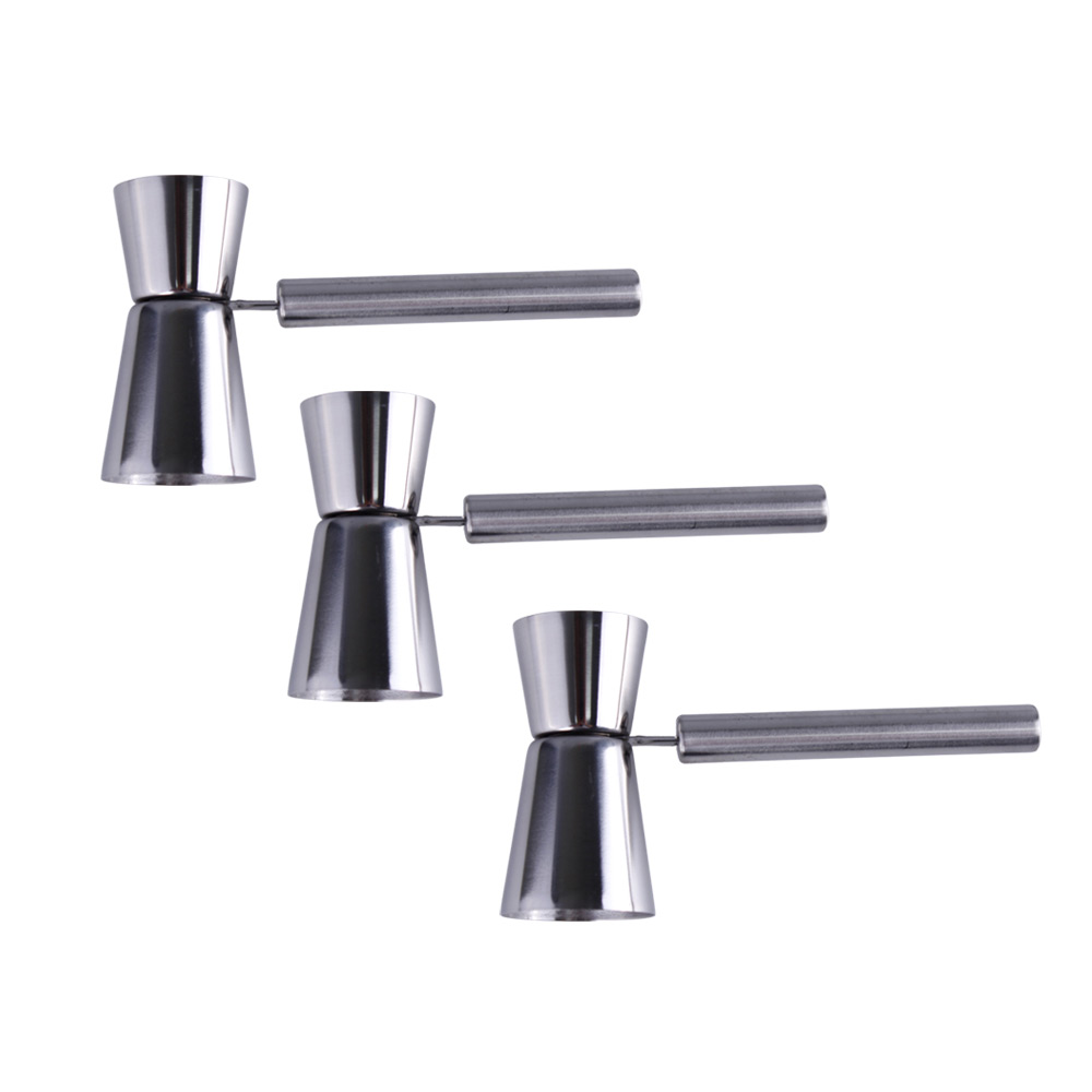 칵테일 홈텐딩 손잡이 핸드지거 15 30 ml 3개입 세트 양면형 스텐지거, 3개, 실버 9,900원