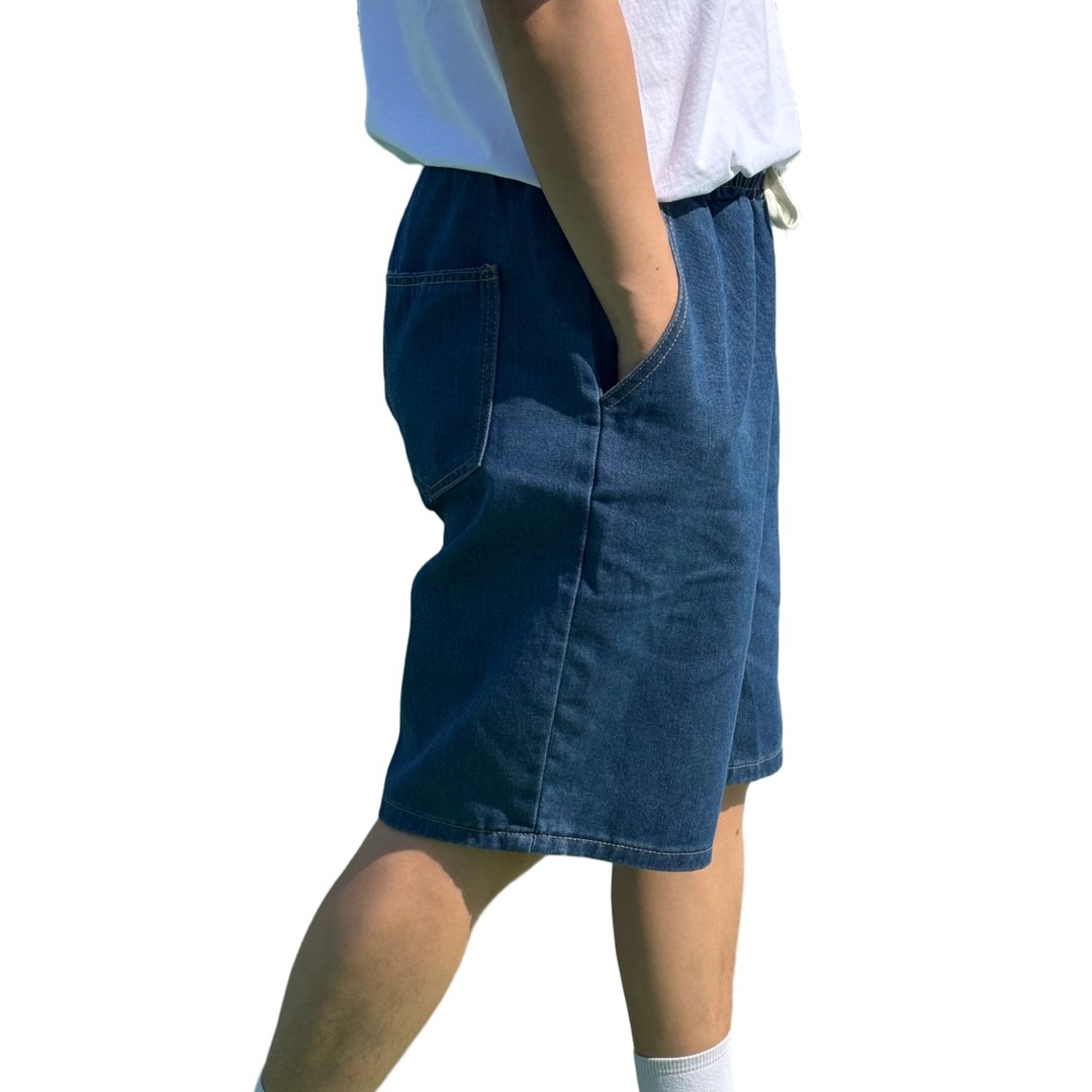 카에로 남자 와이드 워싱 데님 밴딩 버뮤다 팬츠 반바지 청반바지 22,400원