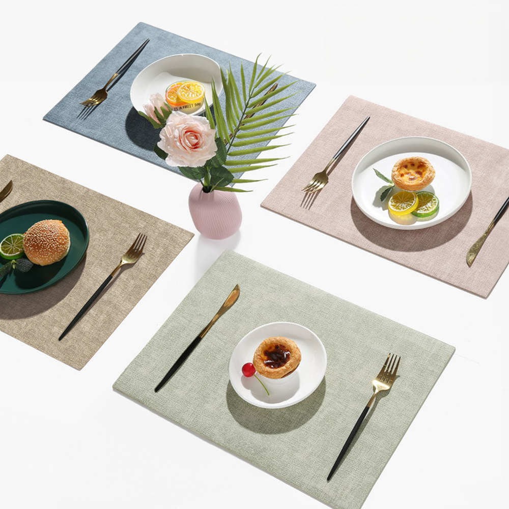 엘빈리빙 파스텔 사각 양면 식탁매트 4p 세트 12,900원