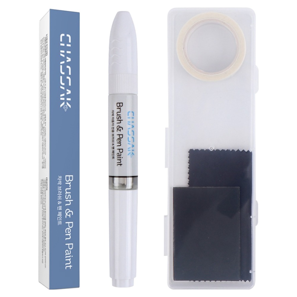 차싹 휠 전용 자동차 붓펜 페인트 + 보관 케이스  + 초극세사  + 사포 3p + 마스킹테이프 풀세트 6,400원