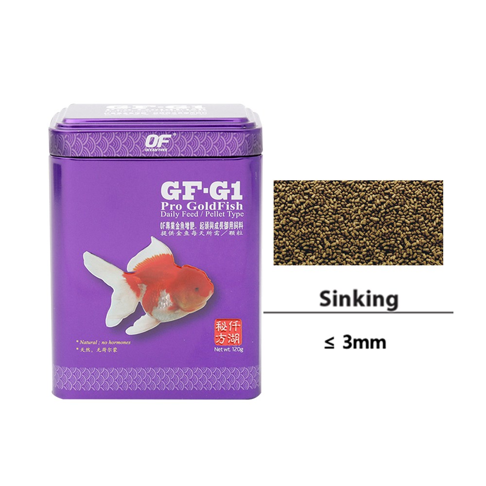 나바다몰 오션프리 프로 골드피쉬 GF-G1 120g 프로미엄 모든 금붕어 전용 관상어 사료 난주 오란다 56,000원