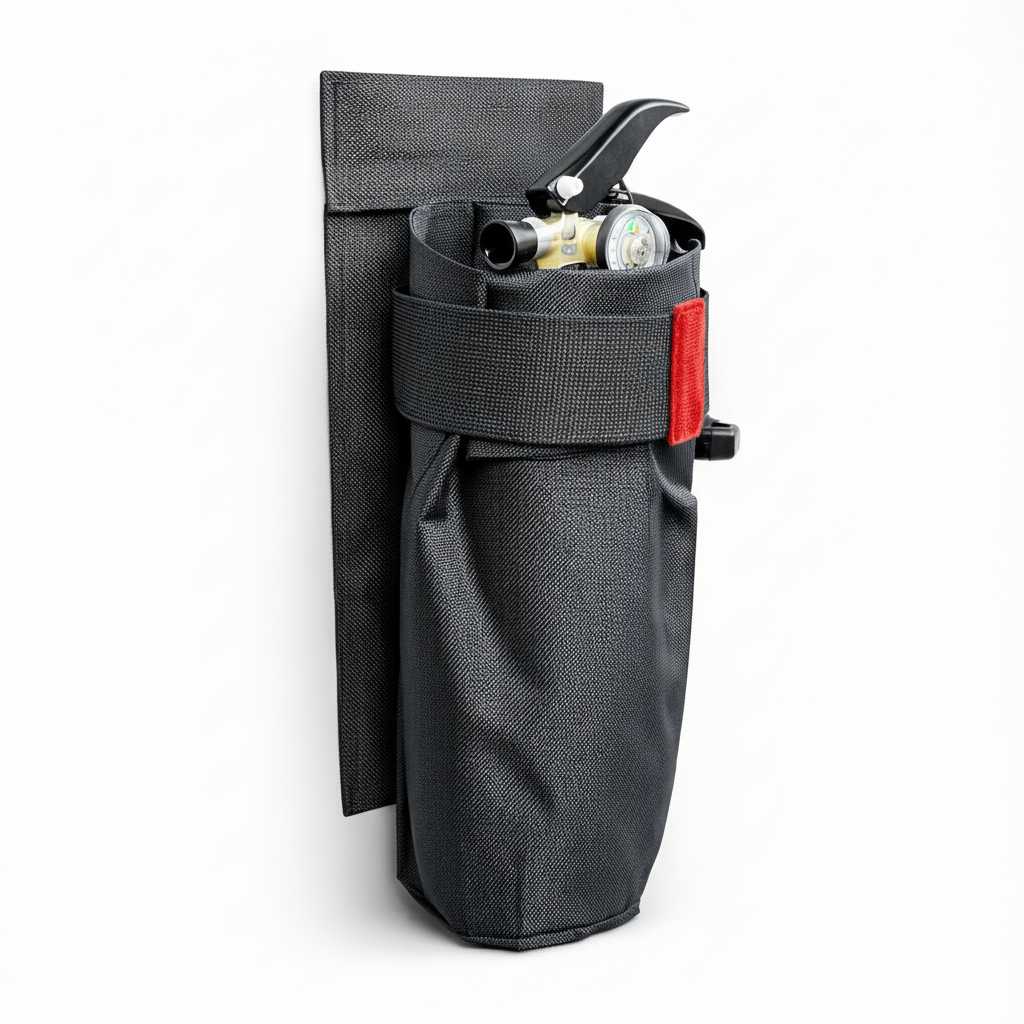 차량용 소화기 거치대 자동차 트렁크용 벨크로 부착 거치대, 블랙, 1개 9,000원