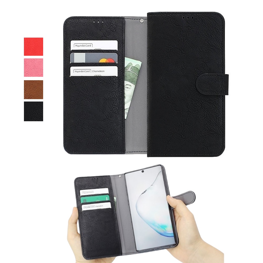 갤럭시S22 케이스 SM-S901N (뉴뉴) 국내 제조 생산 가죽 빈트르기니 무광 매트 재질 카드 지폐 수납 슬림 지갑형 자석 지갑 14,500원