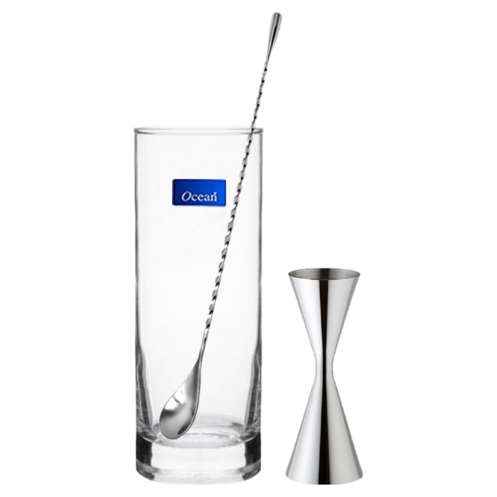 착한살림 슬림 지거 계량컵 30ml 60ml + 바스푼 30cm + 하이볼 320ml 세트 15,160원