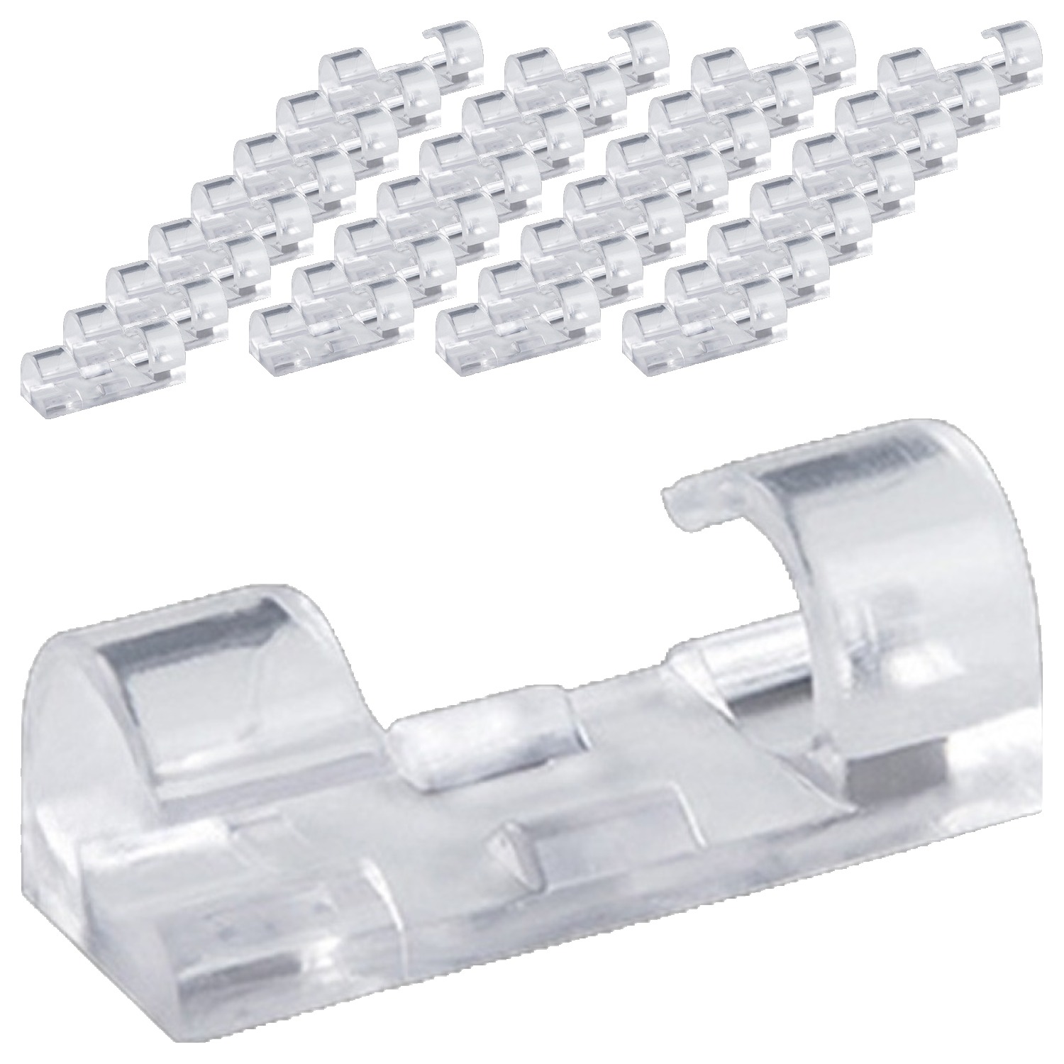 라노홈 케이블 정리클립, 60개, 투명 10,900원