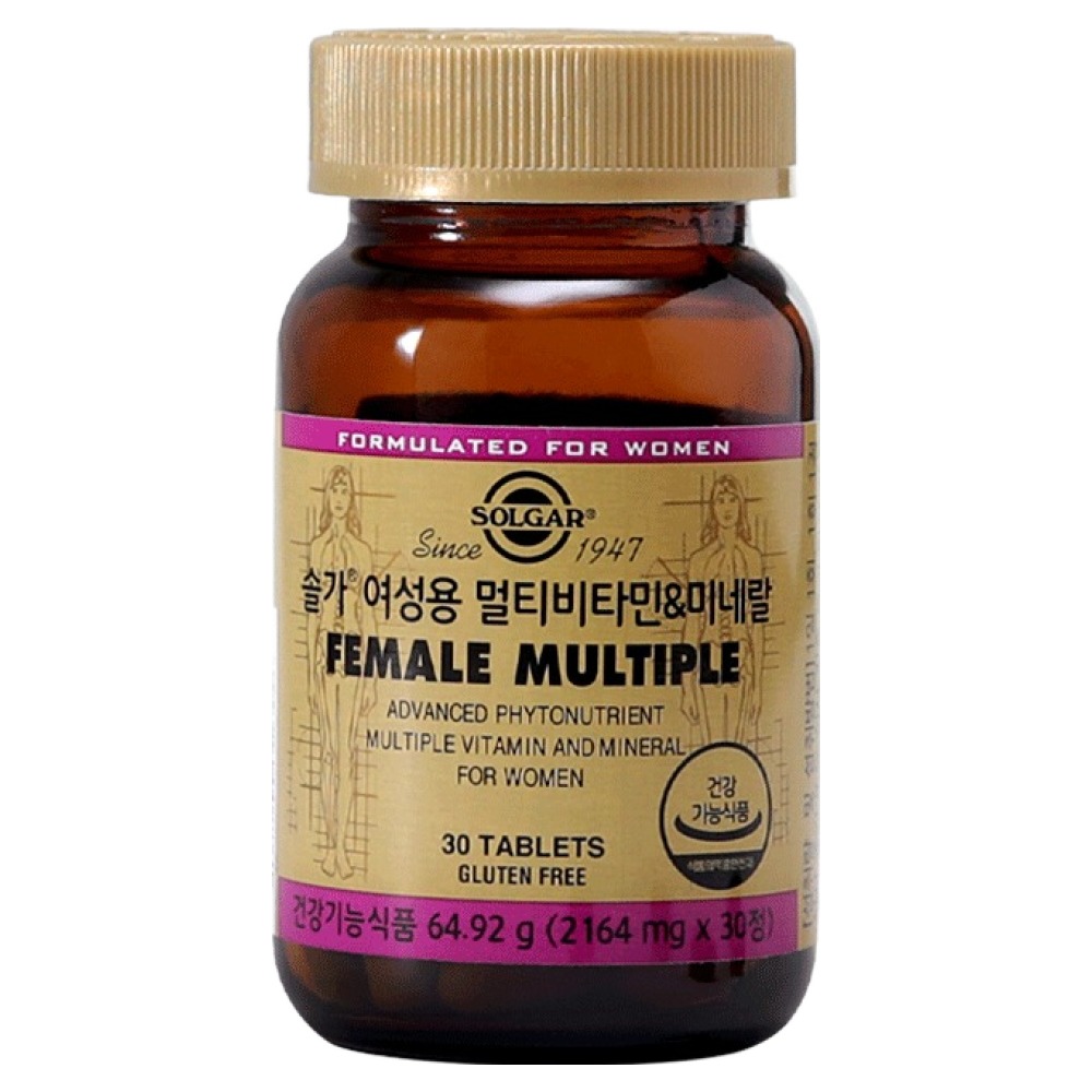 솔가 여성용 멀티비타민 & 미네랄, 30정, 1개 20,500원