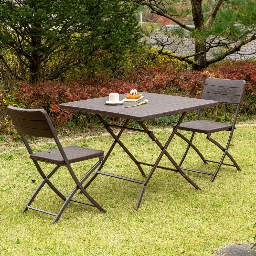 아르망 900 사각 브로몰딩 테이블 아르세 2인 세트, 선택:브라운 120,900원