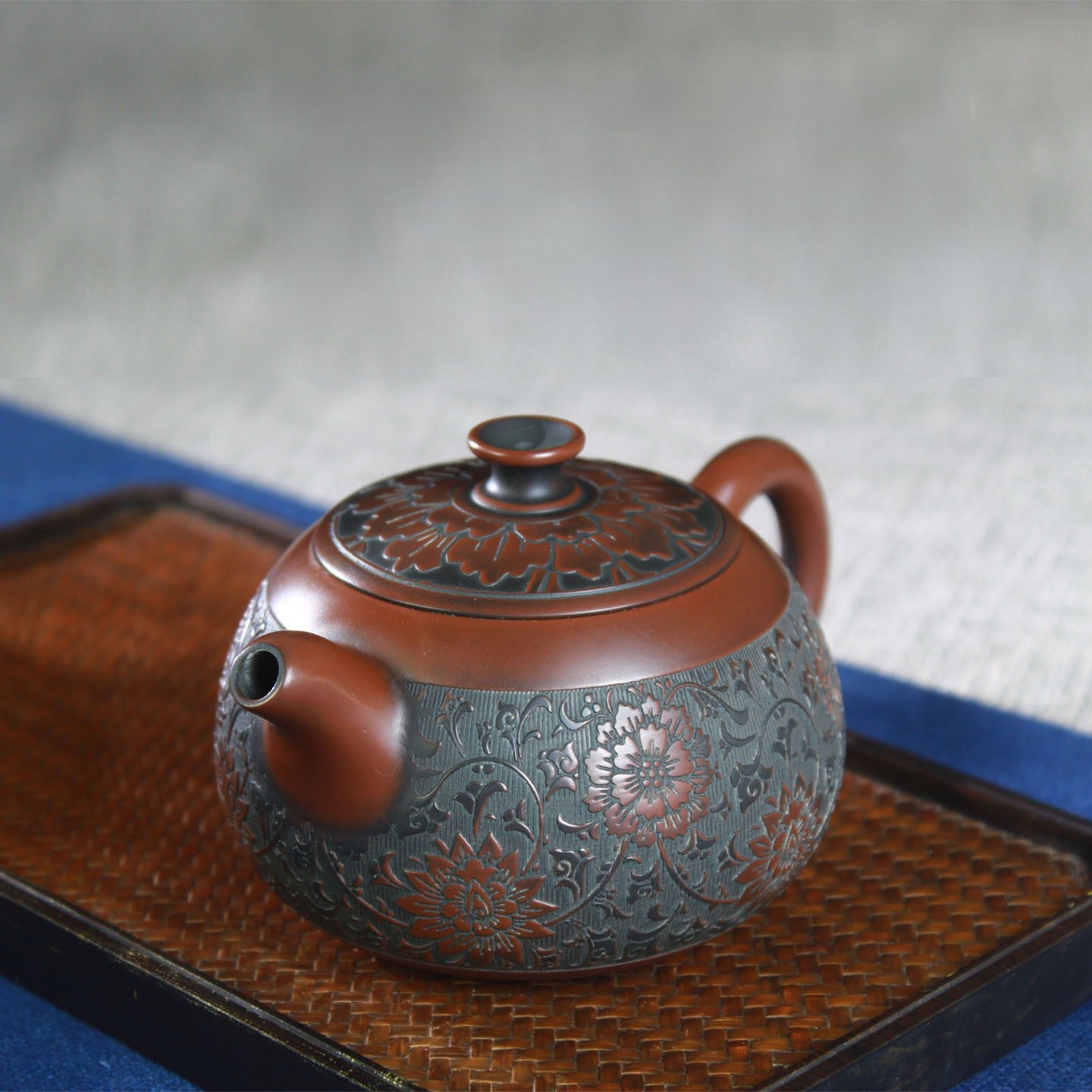 광시 친저우 니싱 타오밍자 원광 순수 수작업 대용량세트 다기 번화 자도 서시 찻주전자 전통다기세트 차문화 124,100원