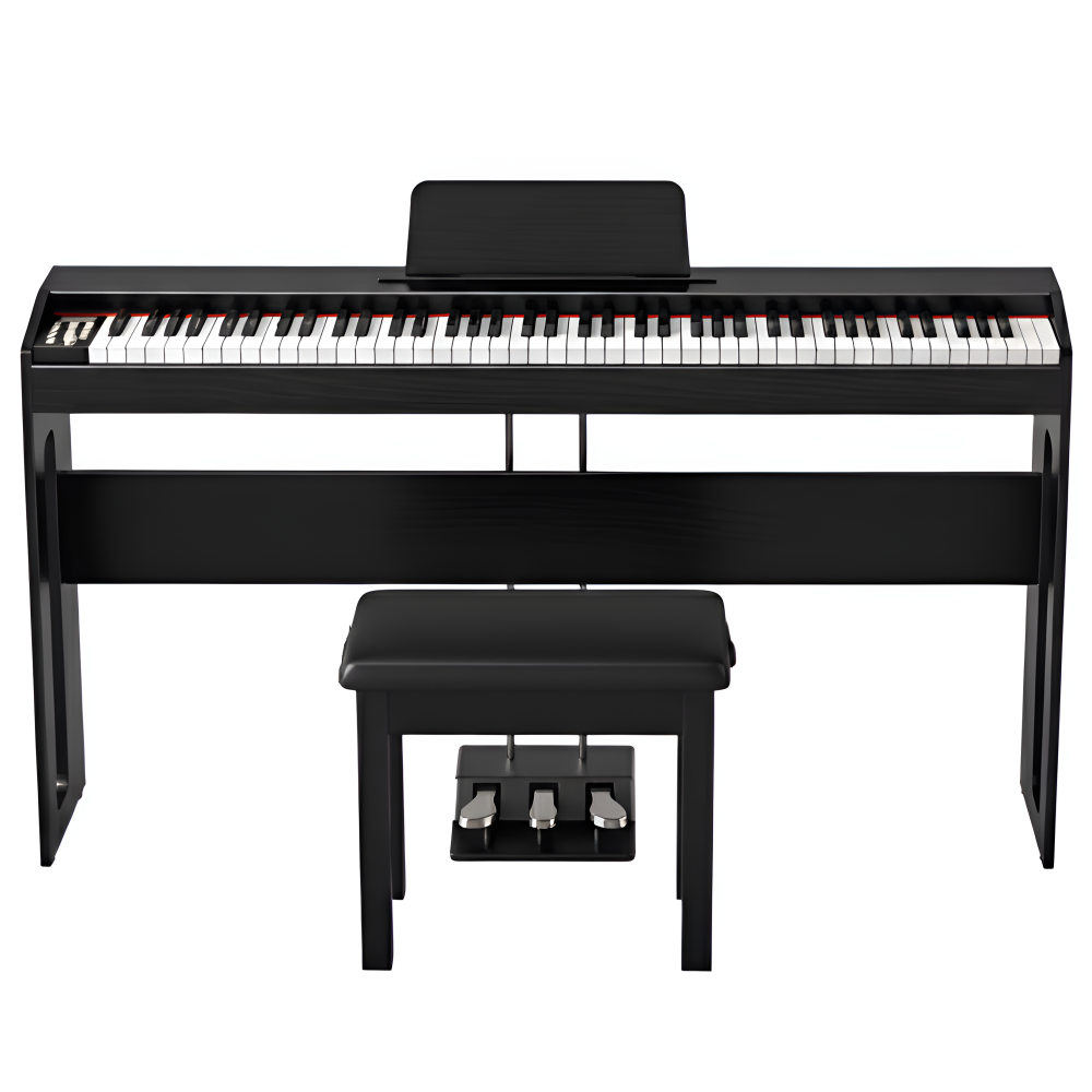 뮤직페이지 블루투스 전자피아노 입문용 가정용 나무 스탠드 디지털 피아노 88건반 349,400원