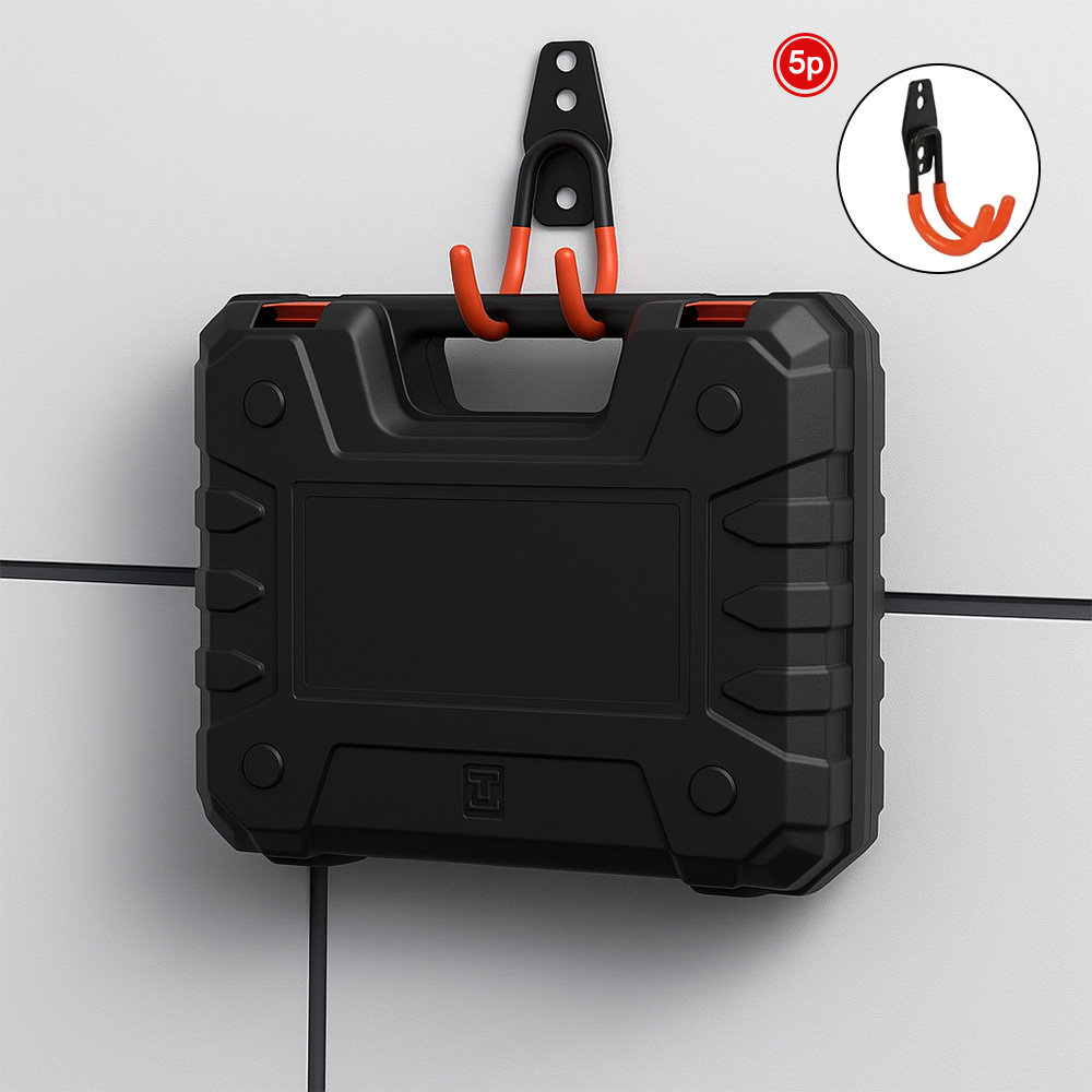 LXU 철제 벽걸이 후크 창고 베란다 정리 자전거 공구 걸이 세트 16,900원