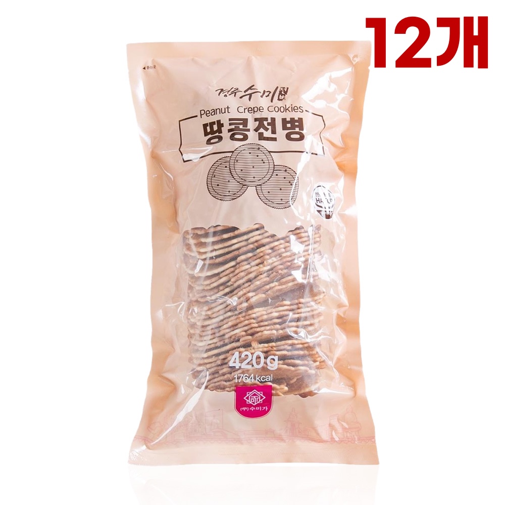 경주 수미 땅콩전병 420g 12개 업소용 소분용 대용량 어르신 경로당 노인정 추억의과자 64,900원
