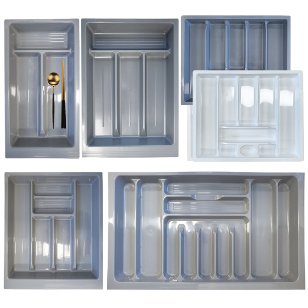 PVC 수저분리함 수저함 수저정리함 서랍정리 보관함 싱크대 다용도 트레이 수납장, 1개 6,000원