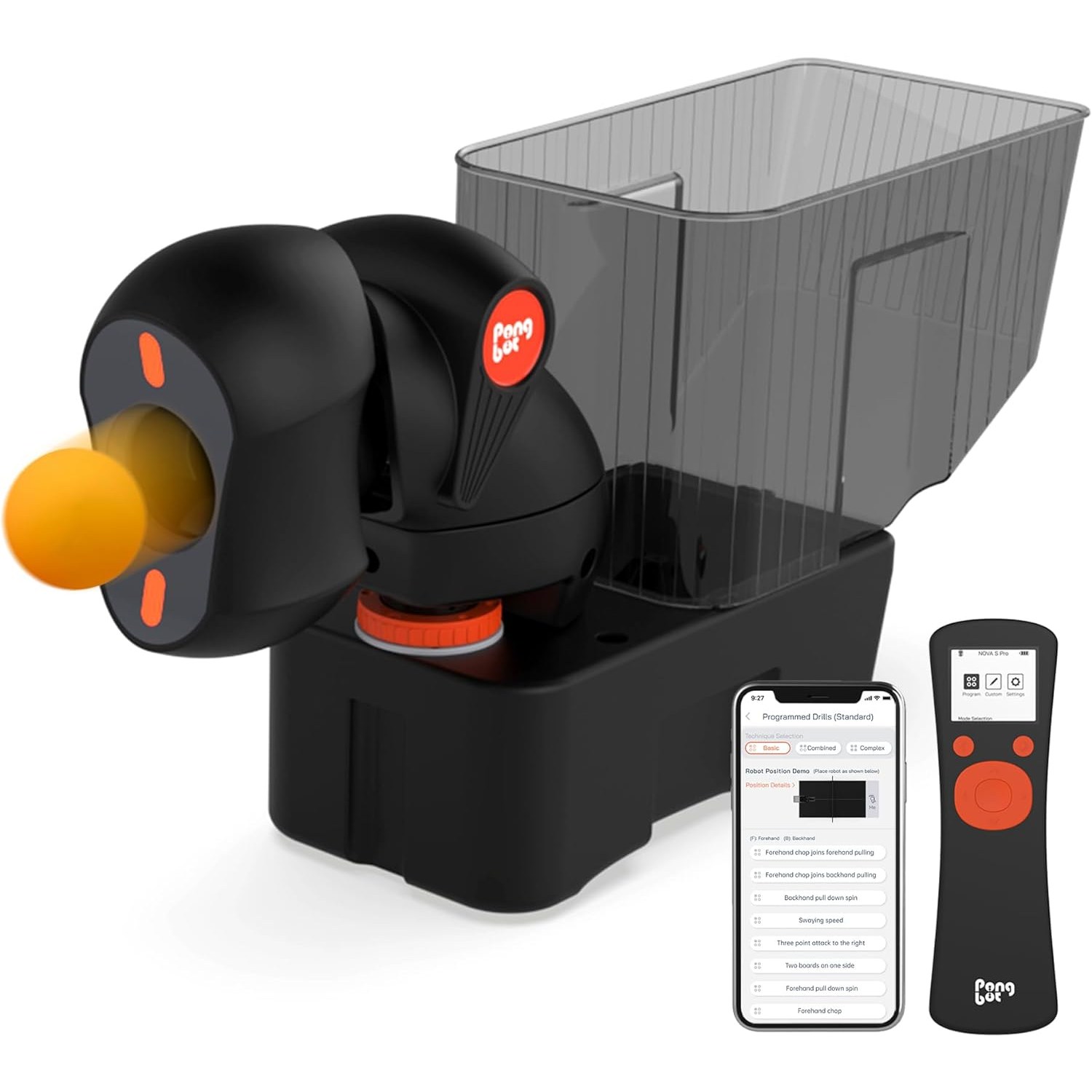 PongBot 퐁봇 노바 S 프로 (NOVA S PRO) 탁구로봇 탁구연습기, 1개 880,000원