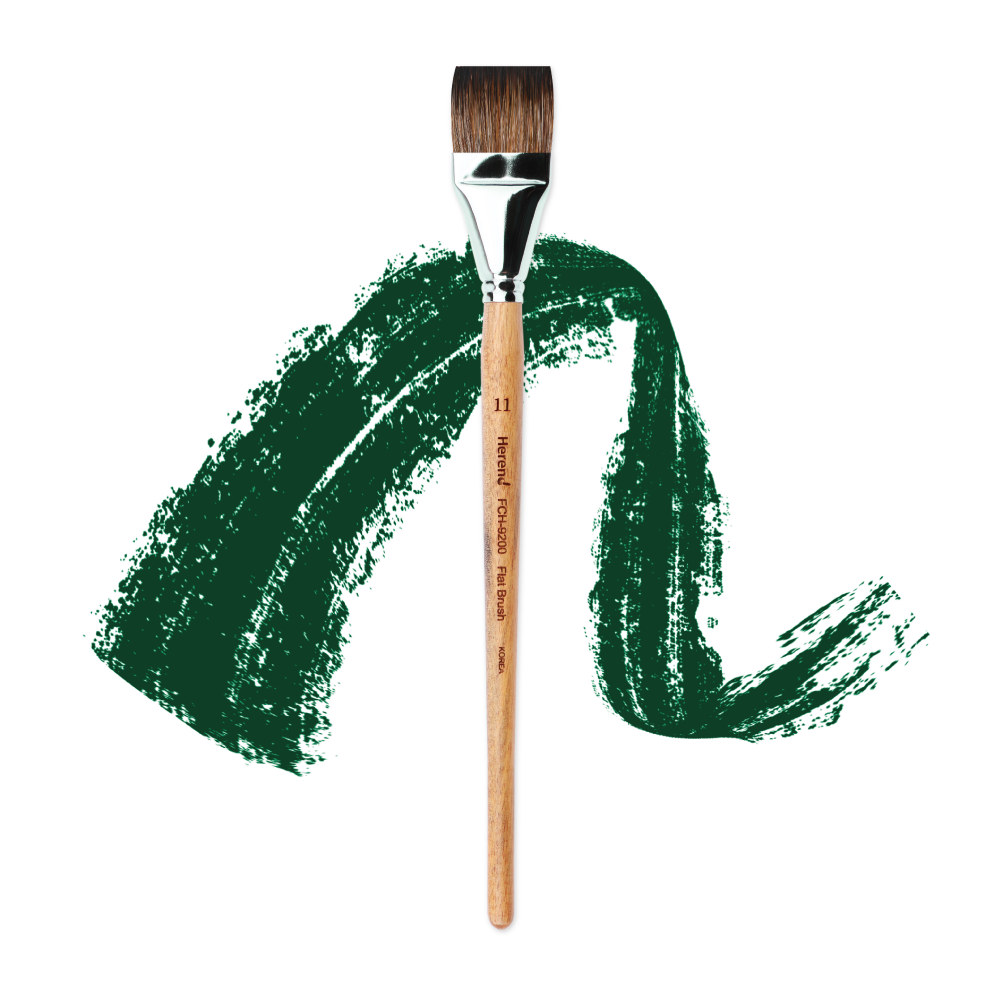 [공식] 헤렌드 수채화 유화 아크릴화 납작 붓 FCH-9200 1호~11호 4조 세트 9,200원