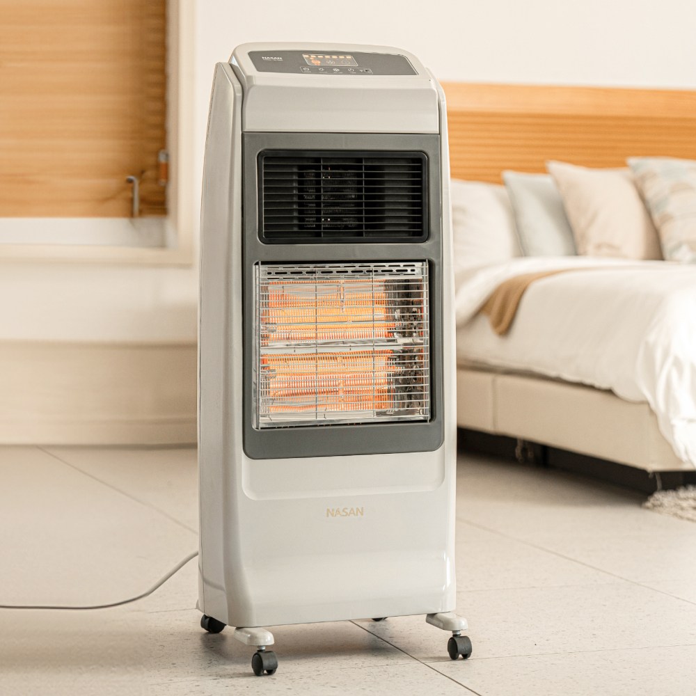 NASAN 국산 바퀴달린 가습기형 온풍기 히터 고화력 저소음 절전형 NS-6700 1.6KW 328,000원