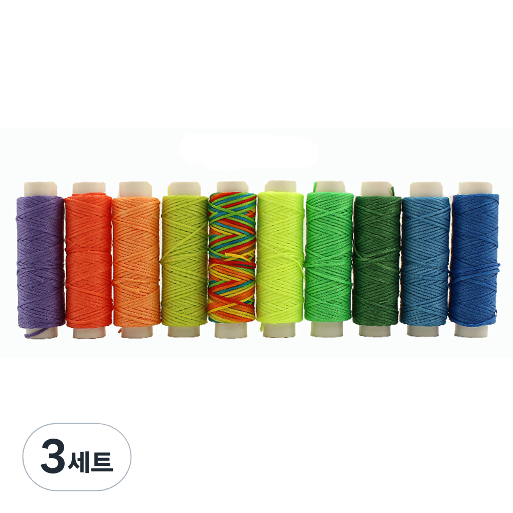 코히모 가죽공예 왁스실 3W201 0.8mm 10p, 7호, 3개 26,100원