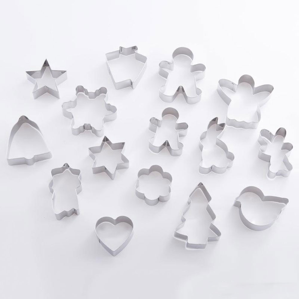 와이지알씨 쿠키틀 15종 세트 스텐레스 비스켓틀 홈베이킹 동물 별 나무 오두막집 종 곰 하트 꽃 토끼 10,200원
