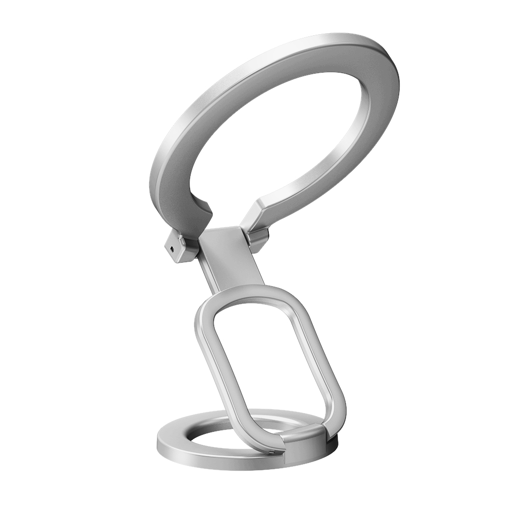 맥세이프 호환 자석 그립톡 핸드폰 핑거링 2in1 거치대 갤럭시 아이폰 전용, 1개, 스페이스 실버 34,000원