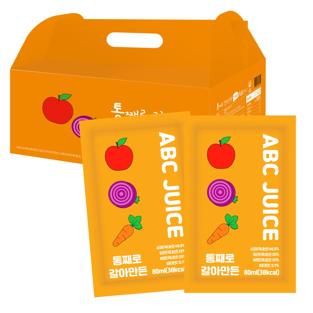 통째로 갈아만든 ABC주스, 80ml, 30개 30,000원