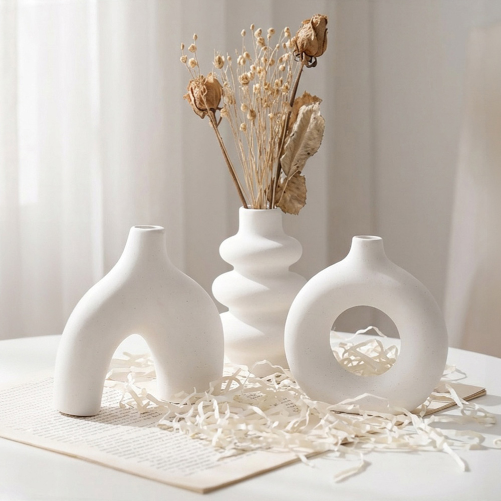 YF 도자기 화병 3P세트 꽃병 오브제 16,900원