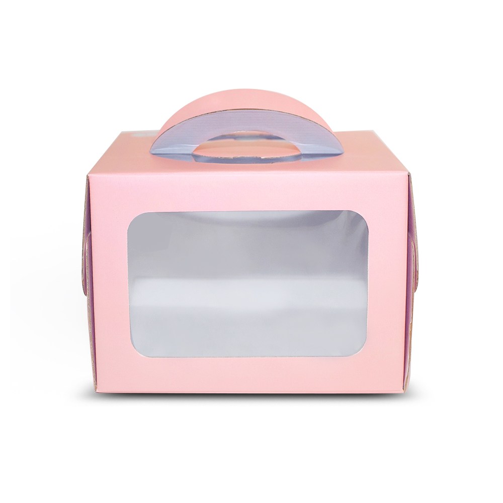 중앙패키지 투명창 케이크박스 3호(15cm) 핑크파스텔 - 10개, 핑크파스텔, 10개 20,400원