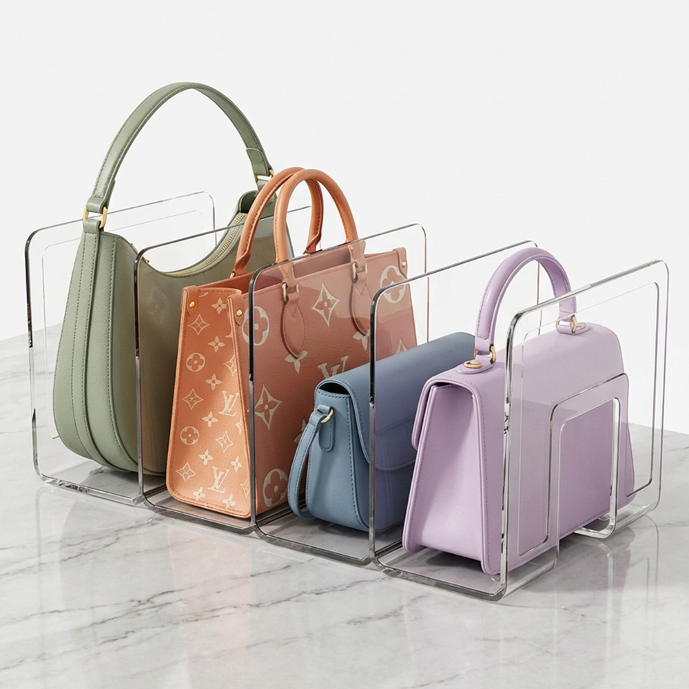 웨이븐 가방보관함 명품백 칸막이 장식장 정리함, 1개, 투명 9,900원