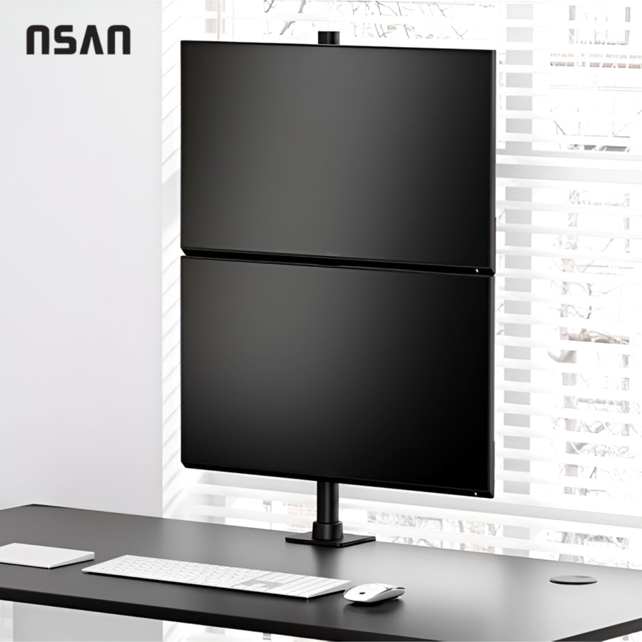 +LDT-C12V 세로2단 모니터 거치대 받침대 브라켓 스탠드 주식매매 사무실 가정용 작업실 매장 83,000원