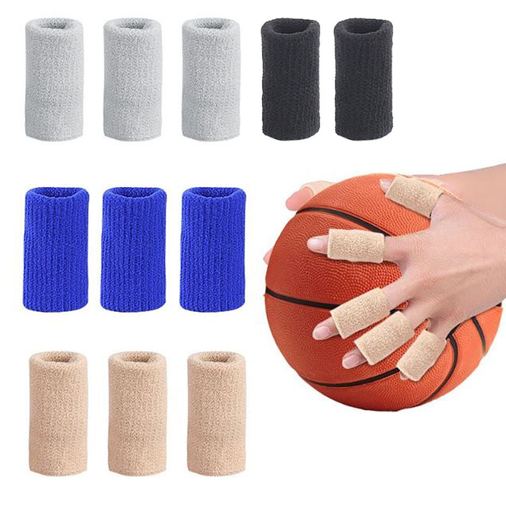 스포츠 운동용 손가락 보호대 관절 지지 부상 방지 핑거 슬리브 밴드 10개입 다색 세트 9,480원