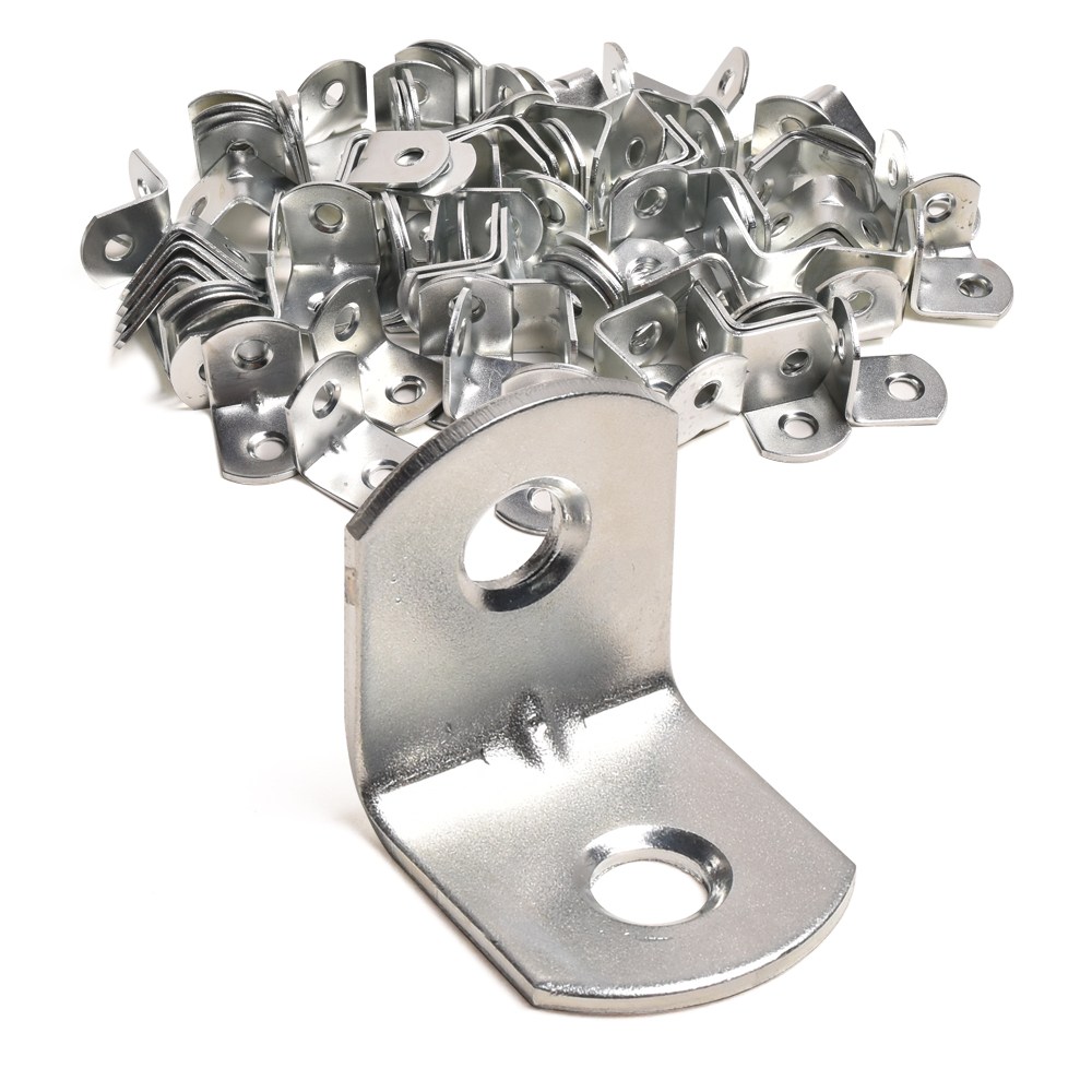 두일기업 ㄱ자 꺽쇠 15x18 DIY 고정철물 꺽쇠 실버 100개, 100개 11,870원